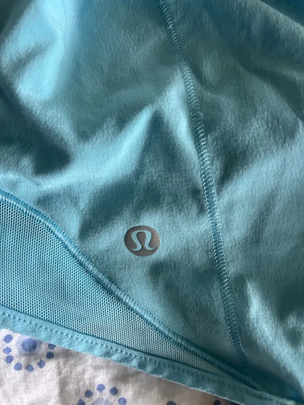 Light Blue Lululemon Hotty Hot Shorts 2.5" - Image 4