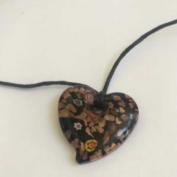 FINAL MARKDOWN NEW glass heart necklace - Image 2