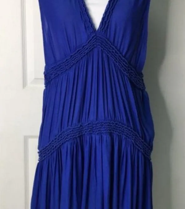 Free People dress or top blue medium tiered m - Image 11
