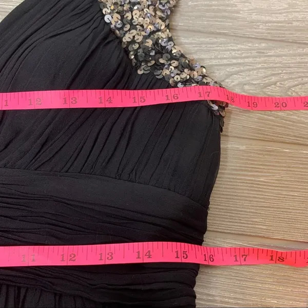 Scala silk sequined open back fit flare‎ dress - Image 7