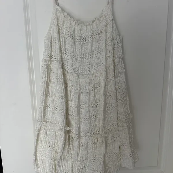 Zara White Mini Dress - Image 3