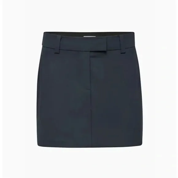 Aritzia NWT - Sunday Best Brie Skirt in Navy Blue Size 4 - Image 4