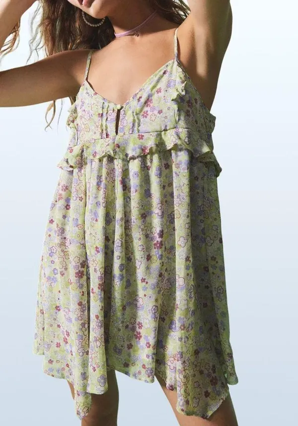 SOLD OUT, NWT Chiffon Floral Romper, XS - Image 5