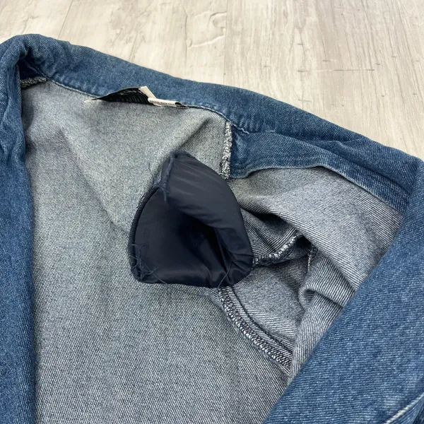 Lisa Josephs Vintage Longline Cotton Retro Oversized Denim Jean Jacket Pockets - Image 8