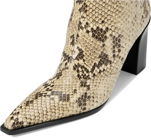 Schutz Boots Sz 5 Rafaella Snake-Print Pointed Toe Ankle Bootie Feminine - Image 3