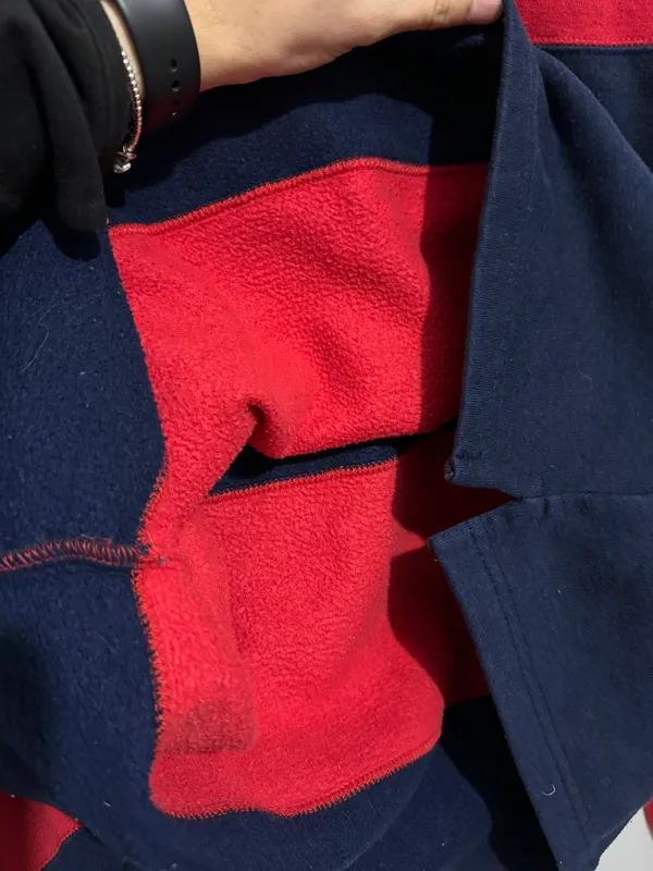 Disney Winnie The Pooh Vintage Sweatshirt Crewneck Striped Red and Blue - Image 7