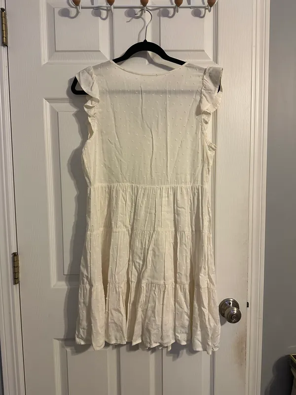Blu Pepper flowy white dress - Image 2