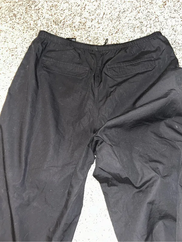 Divided Black Elastic Waist Cargo Joggers - Image 2