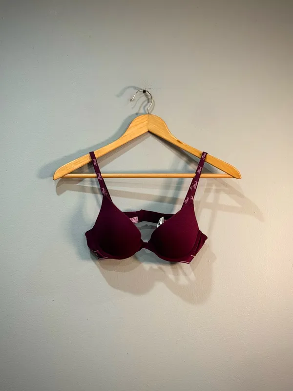 Purple Victoria's Secret PINK Wear Everywhere T-Shirt Bra Size 32B EUC - Image 3