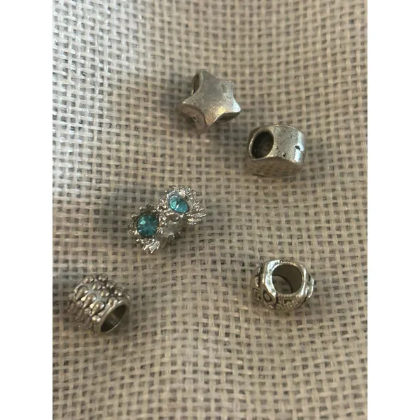 A497 charm bracket silver plated 5 pcs Gray - Image 2