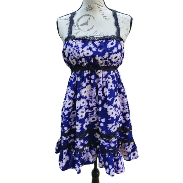 Urban Outfitters NWT Eliana Strappy Back Floral Babydoll DRESS Small‎ - Image 3