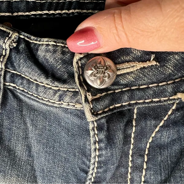 Miss Me Bootcut Western Thick‎ Stitch Flap Pocket Embellished Denim Jeans - Image 6