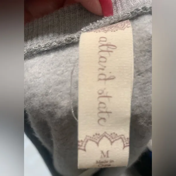 NWT Altar’d State Gray Super Soft Crew Neck Long Sleeve Top - Image 2