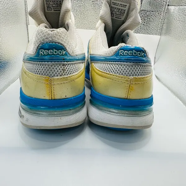 Reebok Women's Cream, Blue & Yellow Low-Top Sneakers - Image 12