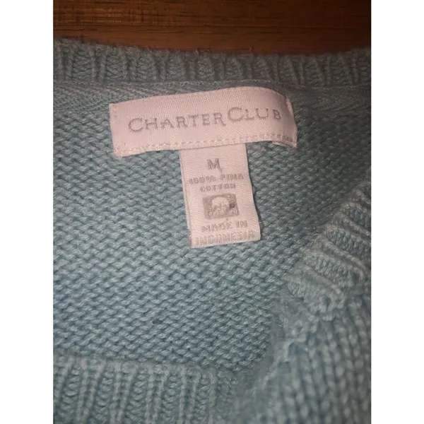 Charter Club Long Sleeve Sweater M - Image 5