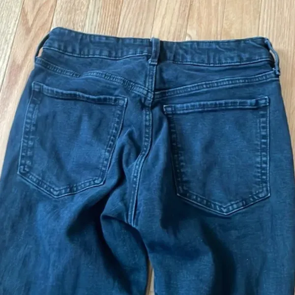 Old Navy Jeans Womens 6 Black High Rise OG Straight Distressed Casual Minimalist - Image 11