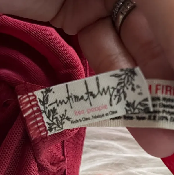 Free People Intimately Burgundy Love Story Soft Wire Free Bralette Size Small - Image 5