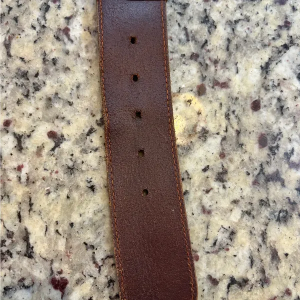 Vintage Genuine Leather Multi- Strand with Studs Brown Belt Made in Turkey - Image 5