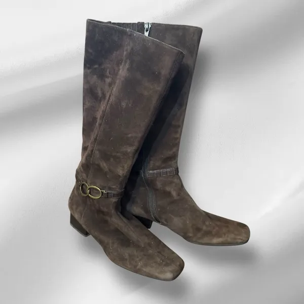 VanEli Brown Suede Tall Boots‎ Size 7.5 - Image 2