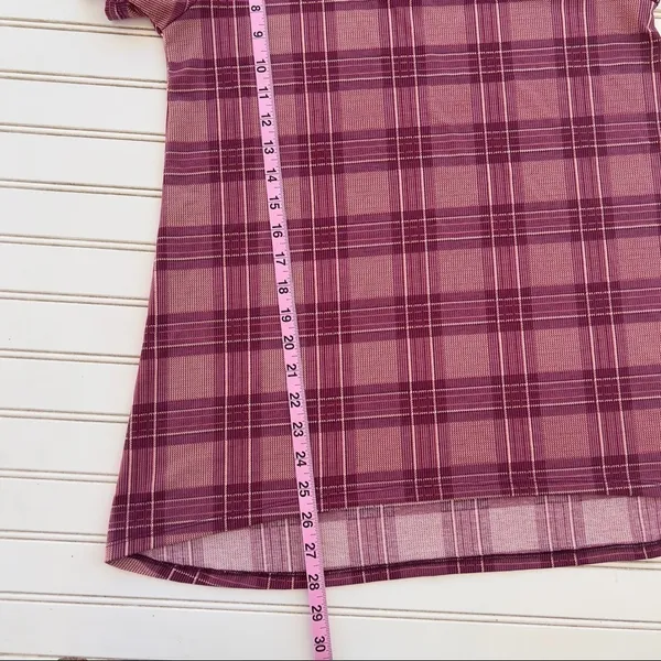 Short sleeve plaid tunic top‎ Size Medium - Image 6