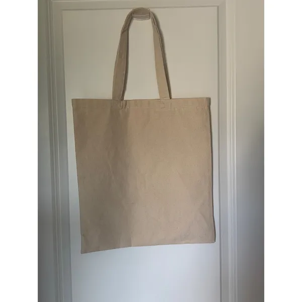 Leslie Jo Design Pickle Baller Canvas Tote Bag Beige Stay Outta The Kitchen NWT - Image 4