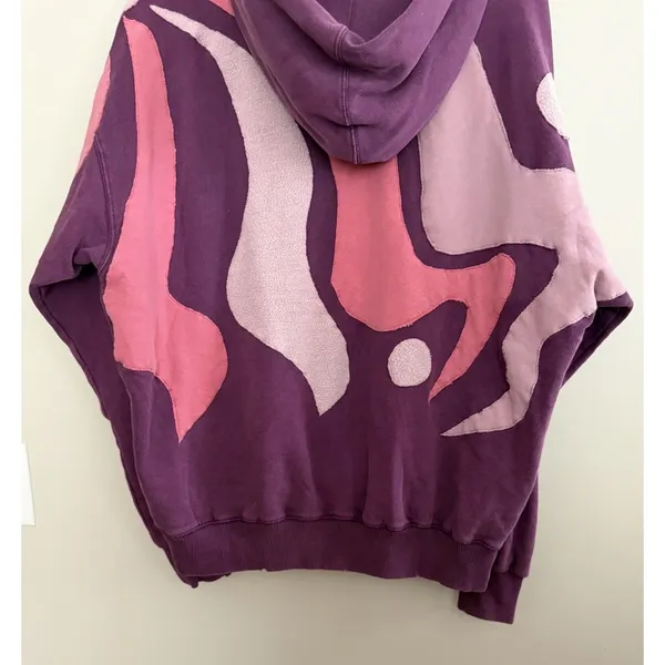 Free People It's A Vibe Hoodie Purple Women's Size Small - Image 6