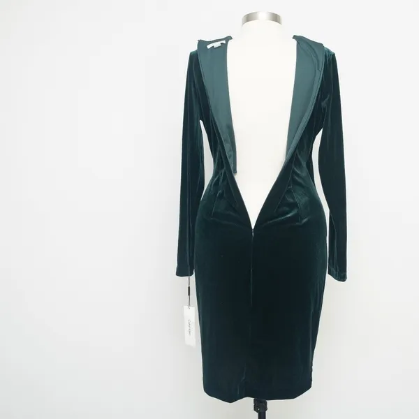 Calvin Klein. Lux Velvet Wrapped Dress‎ - Image 12
