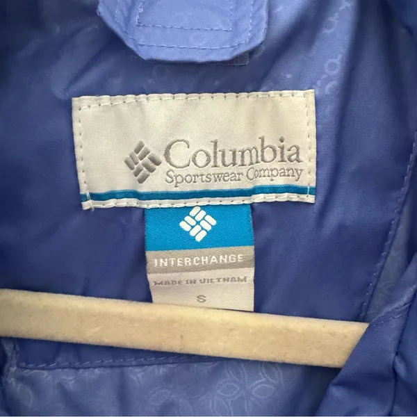 Columbia Omni Tech Interchange Light Jacket Women’s Small Periwinkle Blue Casual - Image 5