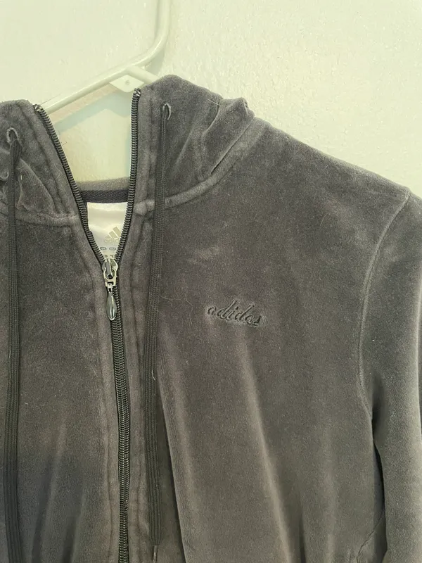 Adidas Velour Track Jacket - Image 7