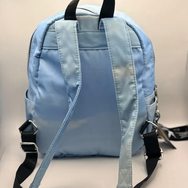 Playboy Supply Co Spencers Exclusive Mini Backpack Light Blue Satin Nylon Bag - Image 2