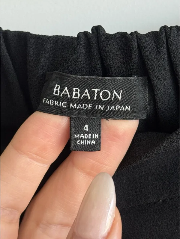 Aritzia Babaton Conan Pant Black Size 4 Slim Fit Pull On Crepe Trousers - Image 3