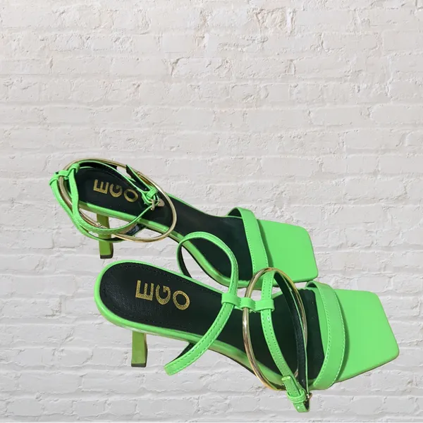 EGO Vibrant Green Strappy Heels NWT - Image 3