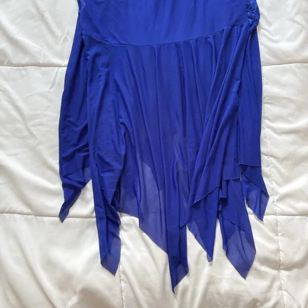 Womens Nightie Babydoll Chemise Slip Dress Blue Floral‎ Feminine Dainty Romantic - Image 6