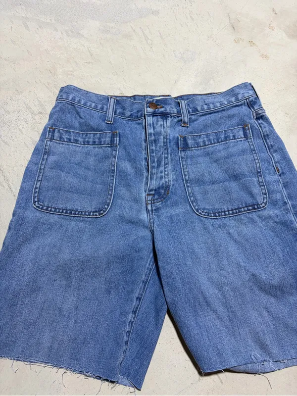 Madewell the dad Jean cutoff Denim Shorts blue 26 - Image 2