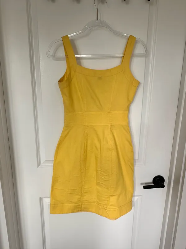 Banana Republic Dress Yellow - Image 2