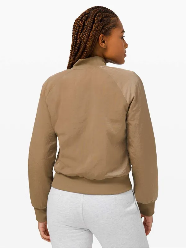Lululemon Women’s Non-Stop Bomber Jacket Full Zip Reversible in Frontier 6 - Image 2