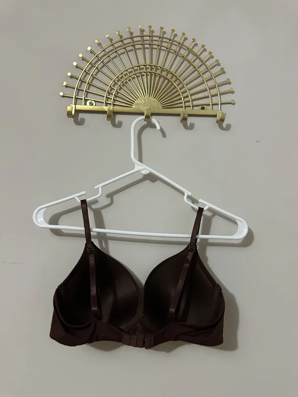Essential Smooth T-Shirt Bra in Dark Brown - Image 2