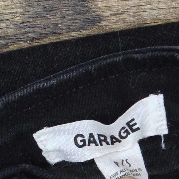 Garage Womens Zip Front Denim Mini Dress 1678e601ec4e9a Black PS - Image 3