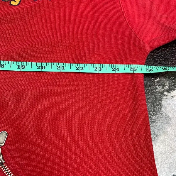 Vintage Disney Store Winnie The Pooh & Piglet Red Sweatshirt Top Shirt Size L - Image 8