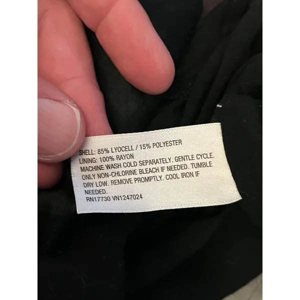 Future Collective Skirt Womens 2 Black Satin Pleated Waist Maxi Lined Full - Image 10