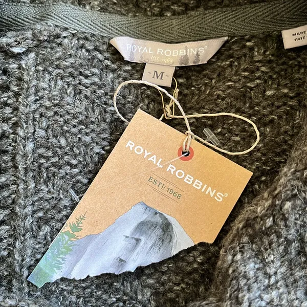 NEW Royal Robbin’s Medium Sequoia Cardigan NWT - Image 3