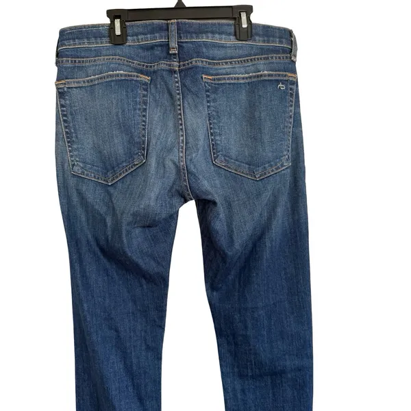 Rag & Bone Canyon Dre Slim Boyfriend‎ Distressed Blue Jeans Size 28 Blue - Image 3