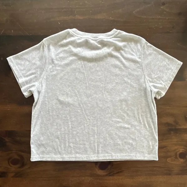 Roxy‎ Baby Cropped Tee Large Sunset Wave Short Sleeve Relaxed Soft Surf Retro - Image 4
