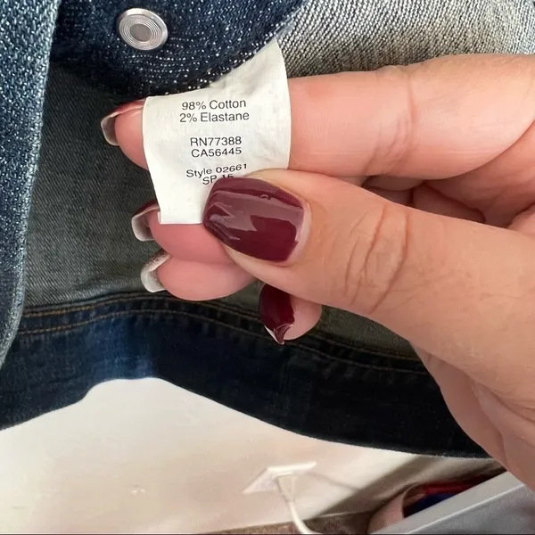J.Crew Factory Dark Wash‎ Denim Trucker Jacket - Image 11