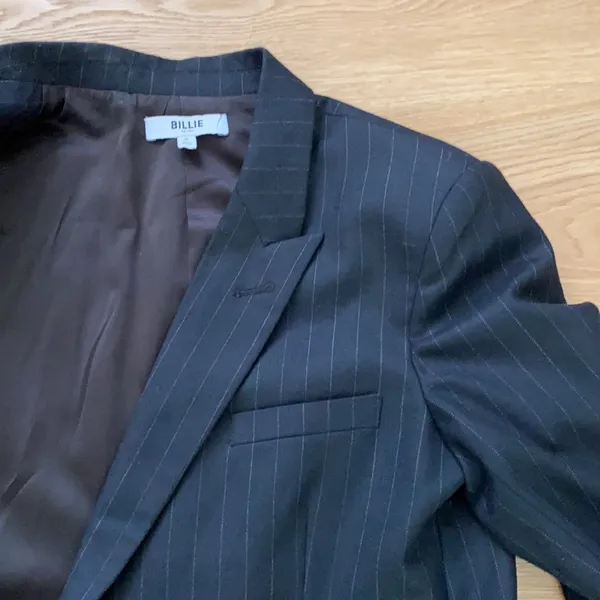 Billie The Label Diana Pin Stripe Blazer Black S - Image 3