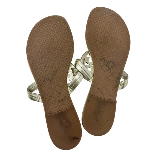 Tory Burch Miller Crystal Embellished Sandal Platinum Metallic Size 8 - Image 12