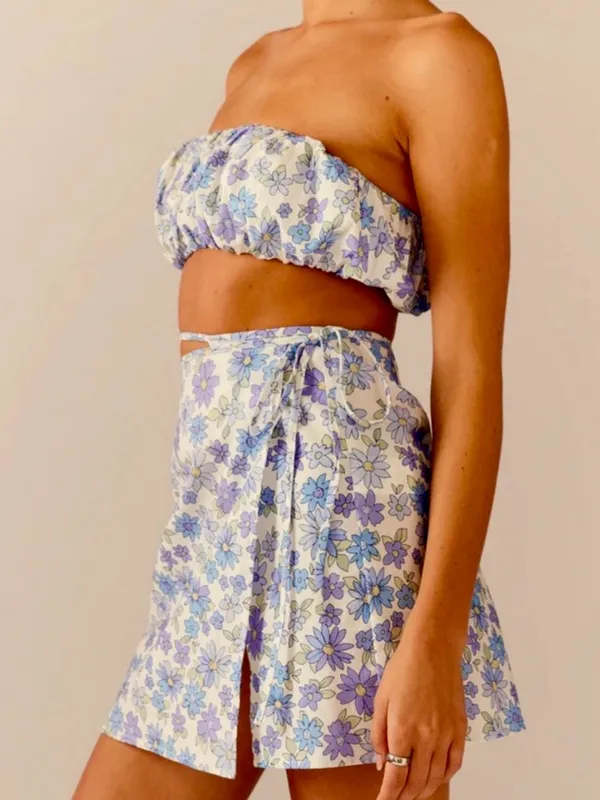 Peppermayo Wrap Floral Mini Skirt US 2 Feminine Spring Summer - Image 2