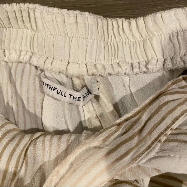 Faithfull the Brand Es Torrent Striped Split Leg Pants Medium - Image 5