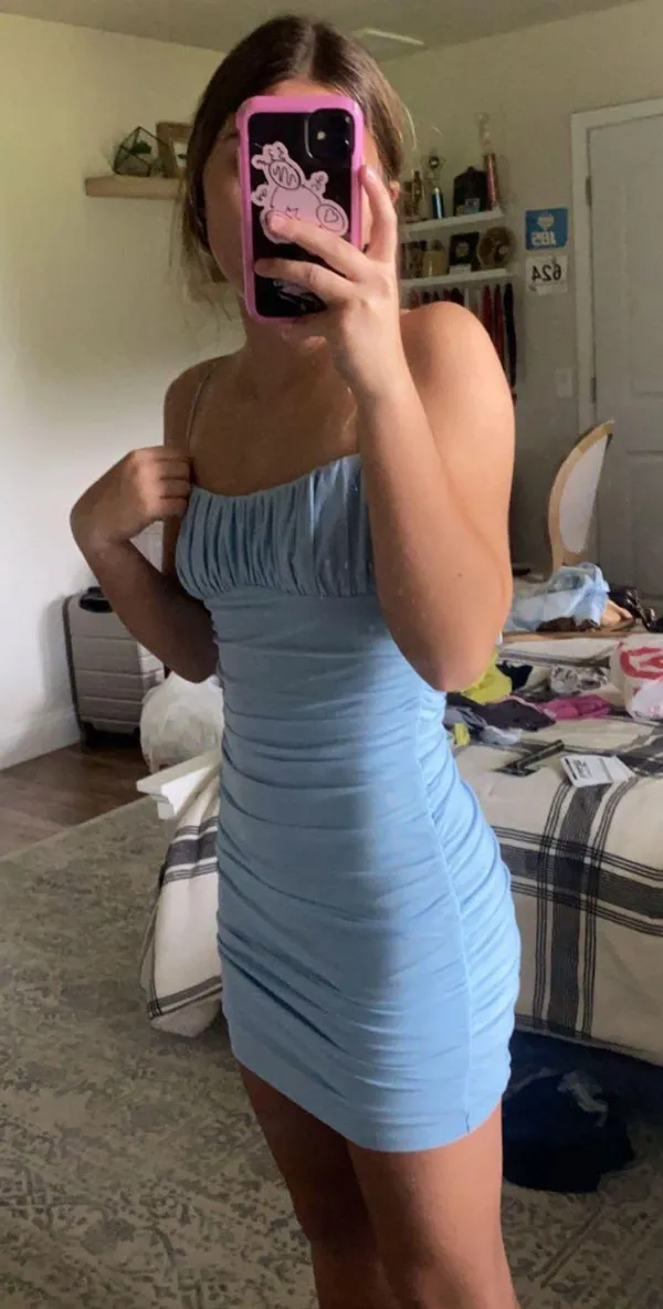 Hello Molly Light Blue Dress - Image 2