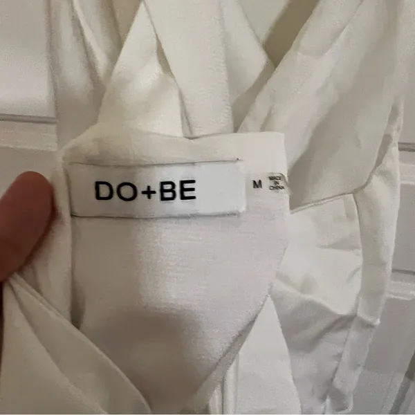 DO+BE White Cowl Neck Top - Image 5